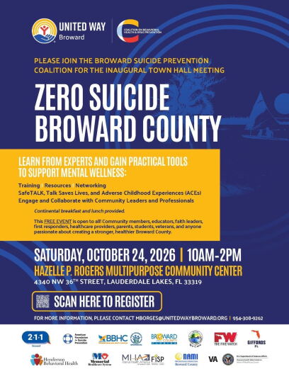 United Way to Host Inaugural Suicide Prevention Town Hall in Broward County