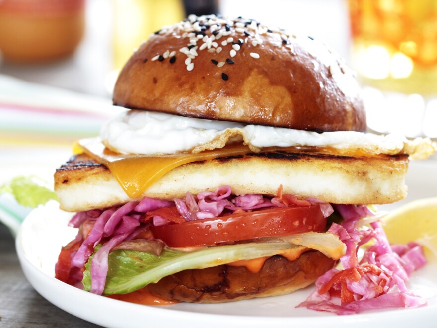 Chef Marcus Samuelsson first fell in love with a version of this burger at a tiny fish shack in Barbados.