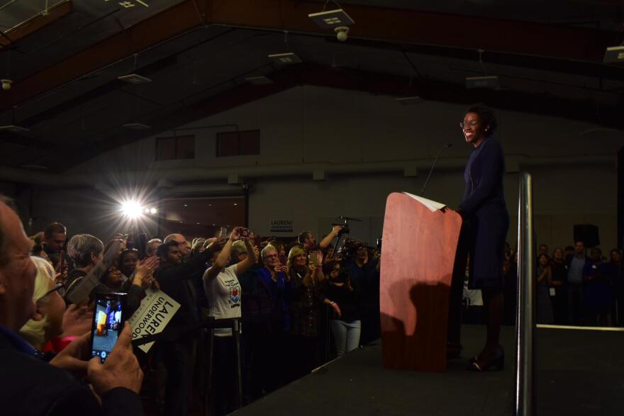 Lauren Underwood is a registered nurse and health policy expert. During her victory speech, the first thing she did after welcoming the crowd was give a nod to Shirley Chisholm, the first black woman elected to Congress in 1968.