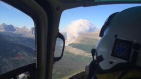 The Reynolds Creek Fire seen shortly after it was discovered on July 21, 2015.