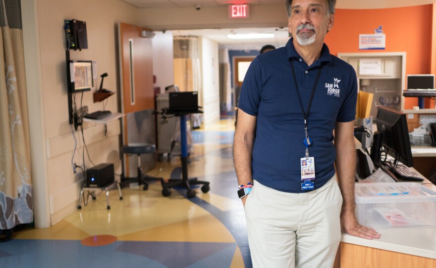 "If we don't get help, something is going to happen that will be a long-term problem for Puerto Rico," says San Jorge Vice President Domingo Cruz Vivaldi. "Right now we are dealing with a crisis."