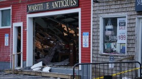 The aftermath of a fire on the Portland waterfront on Saturday, Dec. 27, 2025.