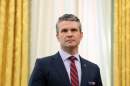 U.S. Secretary of Defense Peter Hegseth listens as U.S. President Donald Trump delivers remarks in the Oval Office of the White House on March 21, 2025 in Washington, D.C. (Anna Moneymaker/Getty Images)