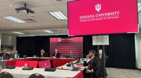 Indiana University trustees came to their South Bend campus Friday to hold their monthly meeting.