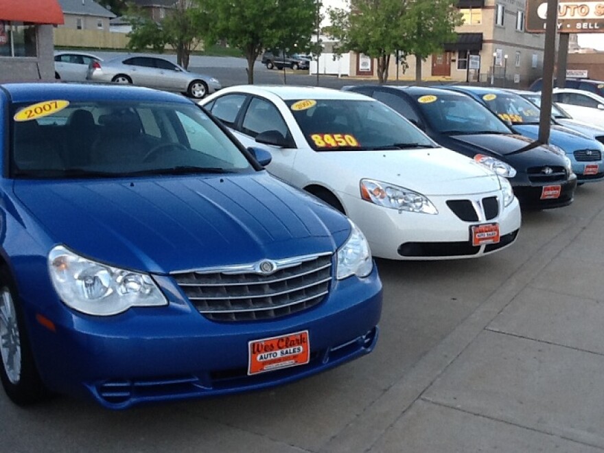 A used car dealership in central Missouri.