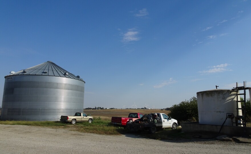 The view east from Blake Hurst's farm outside of Tarkio, Missouri.