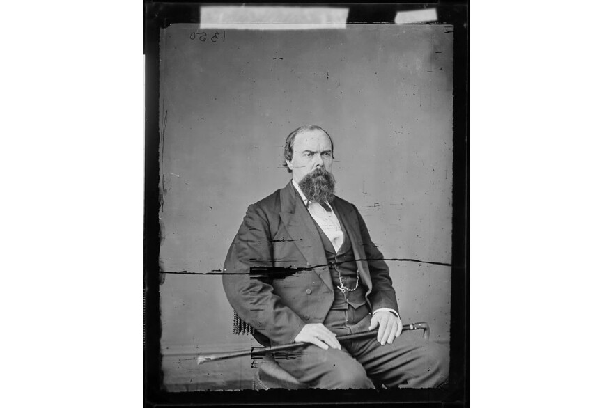 Former Indiana Gov. Oliver P. Morton (R) ran the state himself from 1863 to 1865 after the Democrat-controlled General Assembly attempted to stymie his executive powers. Photo circa 1860-1865.