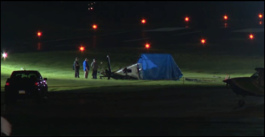 A state police helicopter collided in midair with a Cessna 150 near Carlisle Regional Airport in Cumberland County on Wednesday.