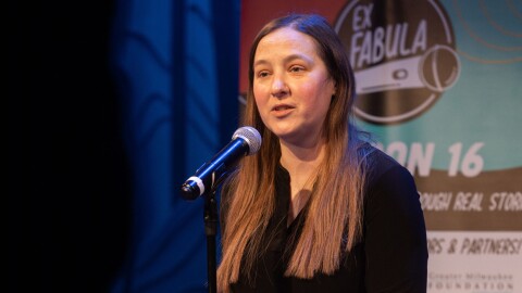 Katelyn NyeatStorySlam:Missed Connectionsin 2024.