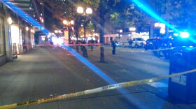 Seattle police shut down Third Avenue after five people were shot.