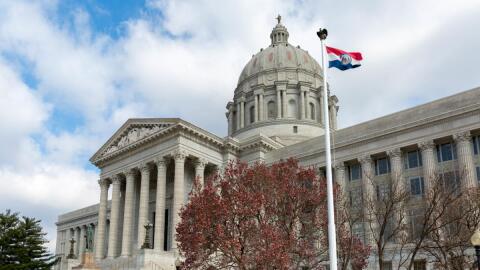 Missouri State Capitol building in Jefferson City.
