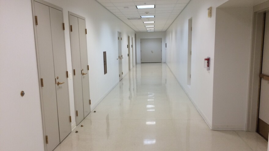 To study the draft Trans-Pacific Partnership language, senators have to go to the basement of the Capitol and enter a secured, soundproof room in this hallway and surrender their mobile devices.