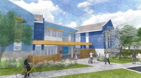 The Beacon Center, at 1201 West Third Street, will provide long term housing for individuals experiencing chronic homelessness.