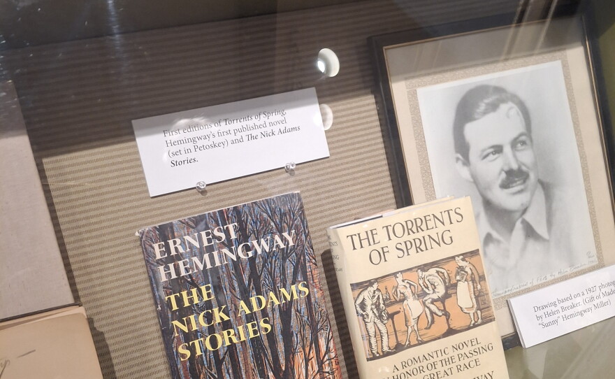 The Little Traverse History Museum displays first editions of "The Torrents of Spring" and "The Nick Adams Stories," both of which feature Petoskey.