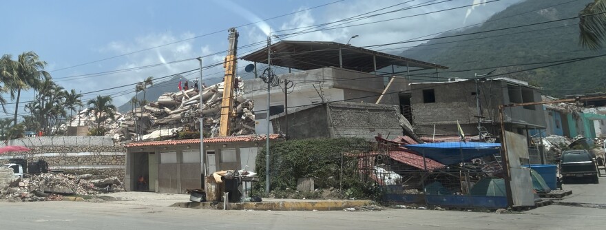 Some of the buildings damaged by the massive June 24 earthquakes in Venezuela.