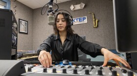 Eileen Espino, a graduate communications student at The University of Texas at El Paso, operates the soundboard during an on-air shift as a student assistant at KTEP 88.5 FM. On Aug. 13, 2026, The University of Texas System Board of Regents approved the framework for an agreement between the University and the El Paso Community Foundation to jointly manage UTEP’s public radio station.