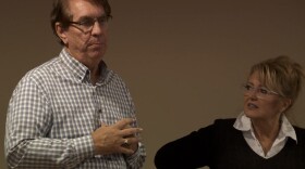 Bennett gives his concession speech on election night.