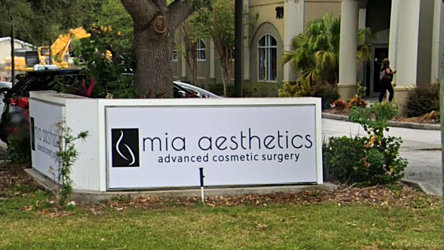 Mia Aesthetics runs a dozen cosmetic surgery clinics, including two in Florida. This office is on 16th Street North