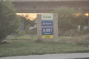 Gas prices at a convenience store north of downtown were up to $3.99/gallon on Sept. 8, 2026.