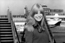 British pop singer Marianne Faithfull is pictured at London Airport in London, England on Sept. 16, 1966. She is leaving for Amsterdam, Holland for a television show. (AP Photo)