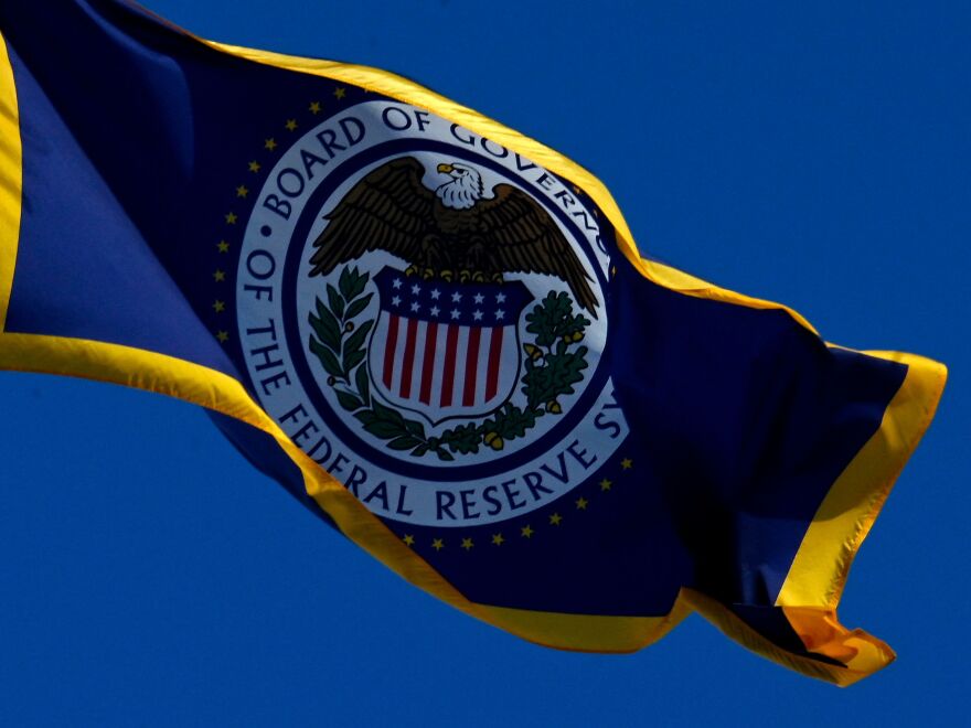 The flag of the Federal Reserve flies on top of its building in Washington on Jan. 26. Federal Reserve policies have a much bigger impact on inflation than the fiscal policies of administrations.