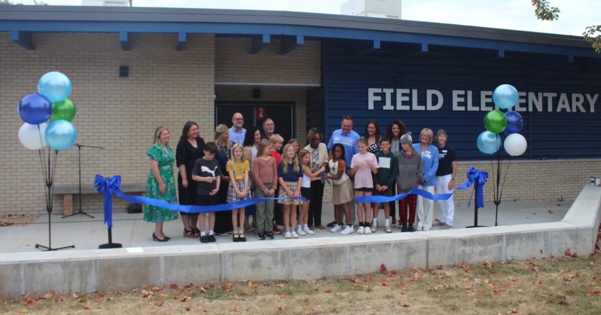 Field Elementary cuts ribbon Tuesday on a new classroom addition