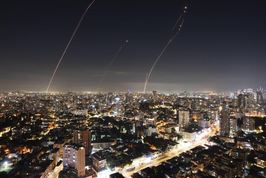 Sun., Nov. 5: Israeli Iron Dome air defense system fires to intercept a rocket fired from the Gaza Strip, in central Israel.