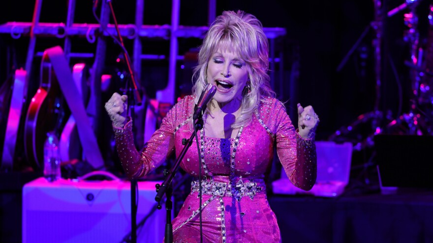 Dolly Parton performs at Nashville's Country Music Hall of Fame and Museum in October 2021.