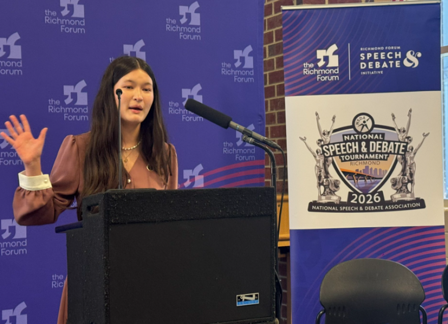 Deep Run High School student and three-time national qualifier Shelly Purser.