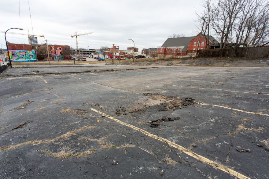 The future site of the Streetcar Lofts, one of the Port KC-assisted projects that has contributed to the city’s housing trust fund.