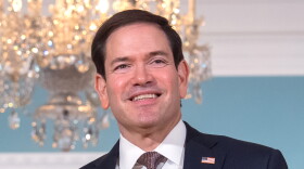 Secretary of State Marco Rubio stands with Lebanon's Prime Minister Nawaf Salam, not shown, at the State Department, Monday, Sept. 28, 2026, in Washington.