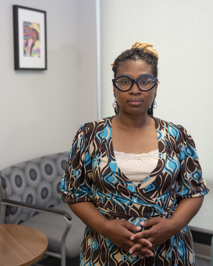 Kawanna Shannon, director of patient access at Planned Parenthood of the St. Louis Region & Southwest Missouri, photographed on Thursday, June 22, 2023 in Fairview Heights, IL. 