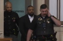 Deputies leading Rodney Hinton, Jr. into the courtroom of Hamilton County Common Pleas Judge Jody Luebbers