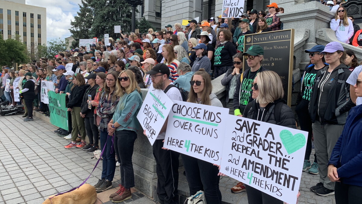 Protestors stage sit-in at the state Capitol to demand all-out gun ban from Gov. Polis - Vimarsana News
