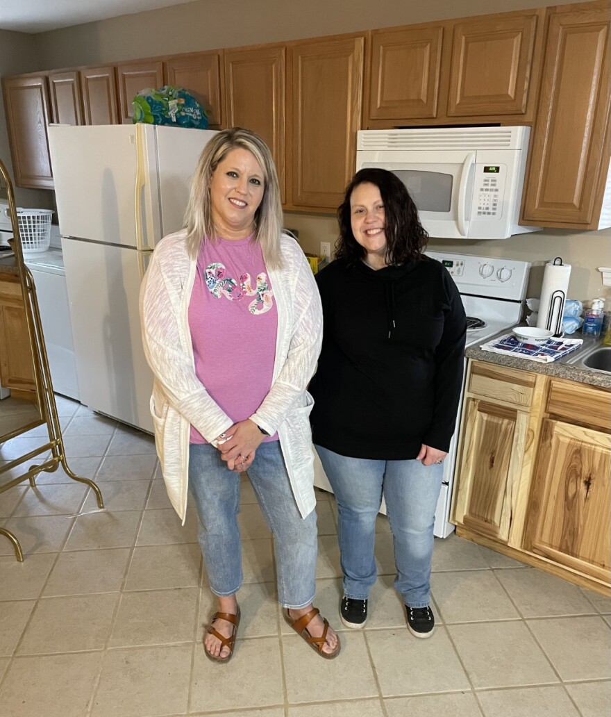 Long Term Recovery Group Workers L-F Heather Smith and Samantha Lyman