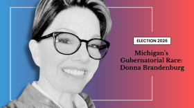 Donna Brandenburg is vying for Michigan's governorship representing the U.S. Taxpayers Party.