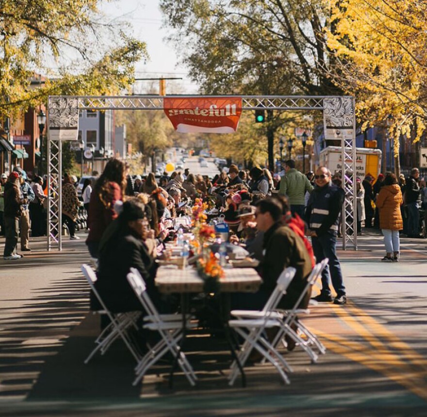 “Gratefull” in years past on East Martin Luther King, Jr. Blvd. in downtown Chattanooga.