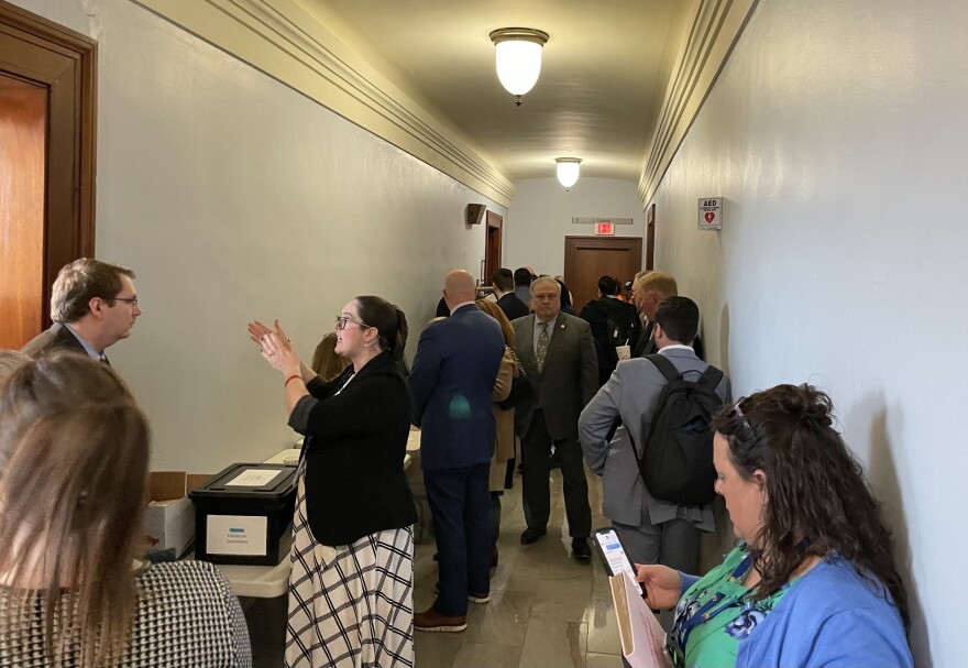 Special called legislative meetings were held across from the Senate Chamber 03-28-24