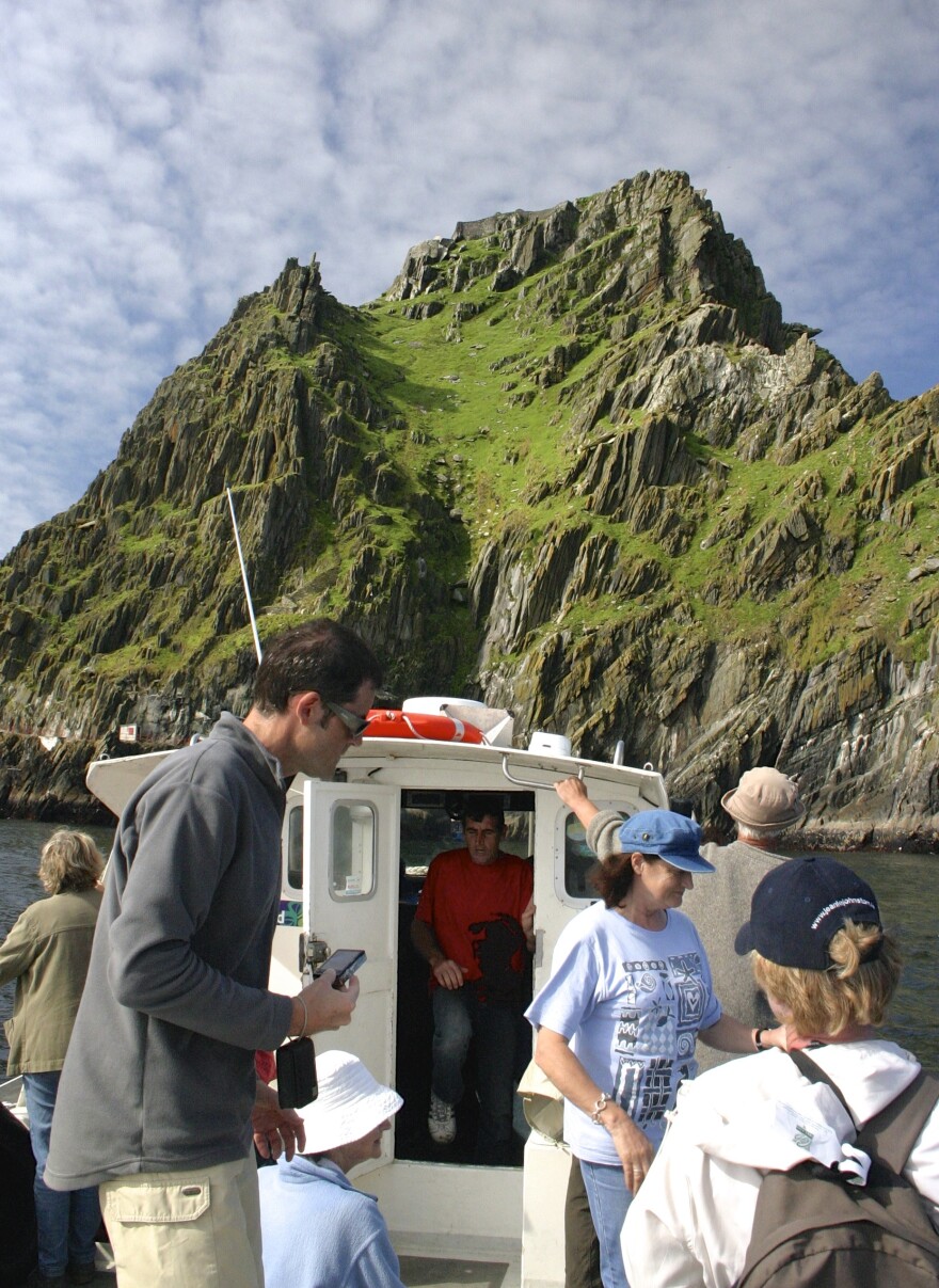 Skellig Michael Island eight miles from Port Magee County Kerry, Ireland