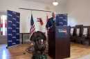 Jeff Kottkamp, Florida TaxWatch executive vice president and general counsel, presents the annual budget turkey report on May 15, 2024.