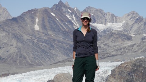 Kirk on a non-NASA assignment in Greenland.