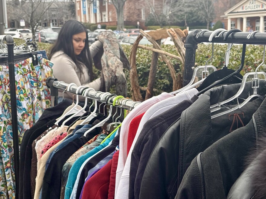 Alii Granados says her dream is to open her a brick-and-mortar second-hand store. "But I can't afford it. If I could, I wouldn't want to be out in the cold."