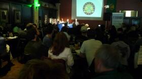 A good crowd a the Issues & Ale event at Blackstone’s Pub & Grill in downtown Flint.