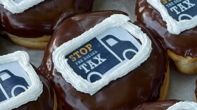 The campaign of Republican Bob Stefanowski offered free donuts to underline his emphasis on inflation as a foundational issue.