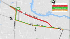 Detour map
