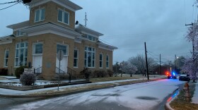 A sheet of ice, topped with sleet and snow, covered Northeast Texas roads Thursday morning.