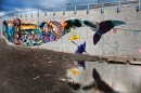 A mural in the isolated city of Iqaluit, in Canada, where food insecurity is tied up with native culture, poverty, and high food prices.