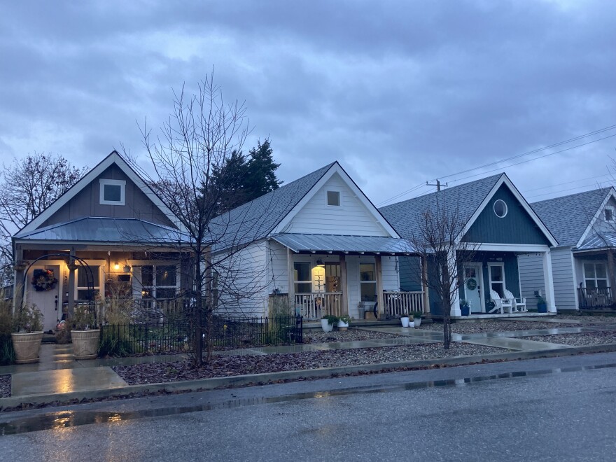 These small houses on Walnut Street in Sanpoint are remnants of historical zoning. Current ordinances wouldn't allow them to be built today.