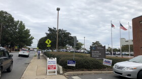 The Hal Marshall Center opened to early voters Wednesday morning.