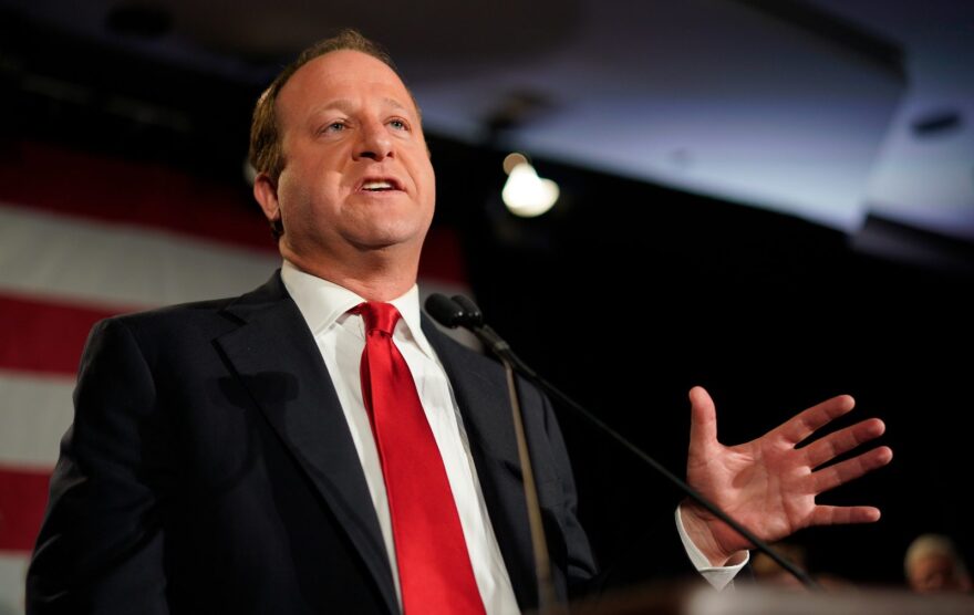 Democratic Colorado Governor-elect Jared Polis speaks at an election night rally in Denver, Colorado.